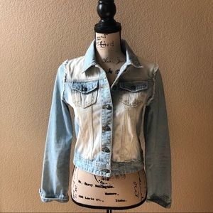 Anthropologie Blue Bird jean jacket.